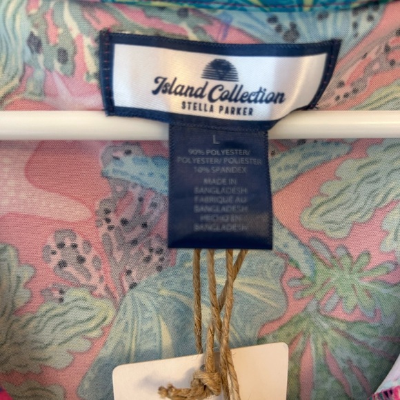 Island collection woman's large flowy fun summer pattern dress, coverup - Picture 3 of 9